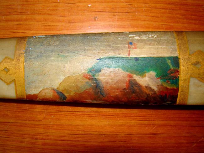 A RARE pair of Swordfish bill swords inscribed "J A P Gloucester, Mass., 1939" — image 6